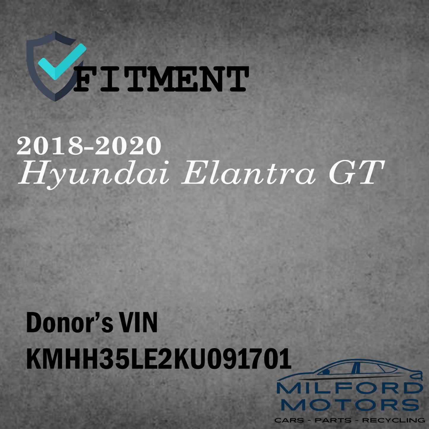 Driver Side Mirror w/o Blind Sport Alert Fits 18-2020 Elantra GT Hatchback 2.0L