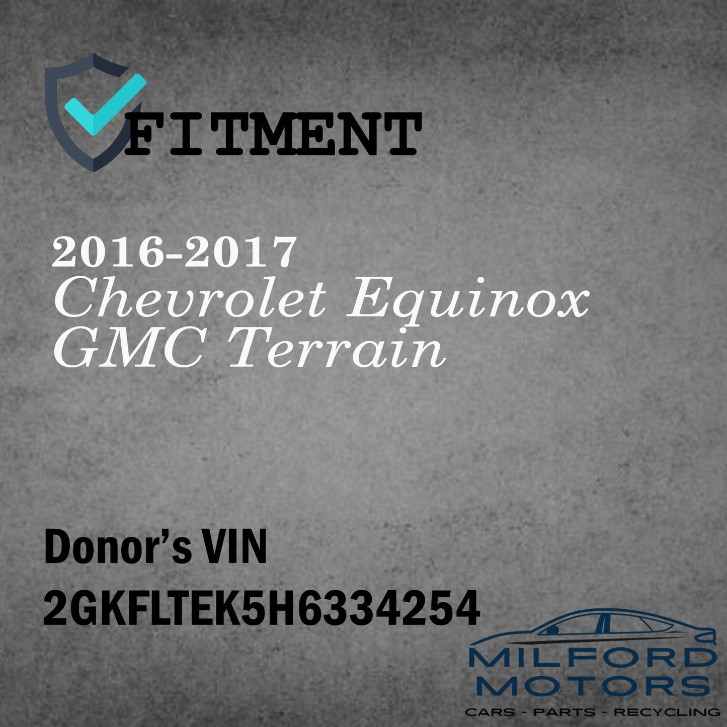 Passenger Side View Mirror Fits 2016-2017 Chevrolet Equinox GMC Terrain 2.4L