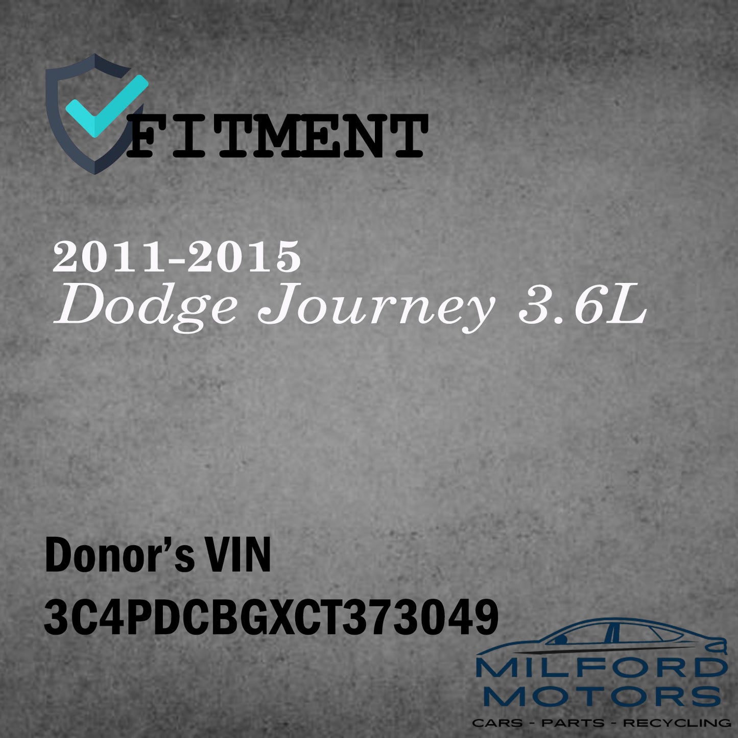 Power Heated Manual Folding Driver Side View Mirror Fits 2011-2015 Journey 3.6L