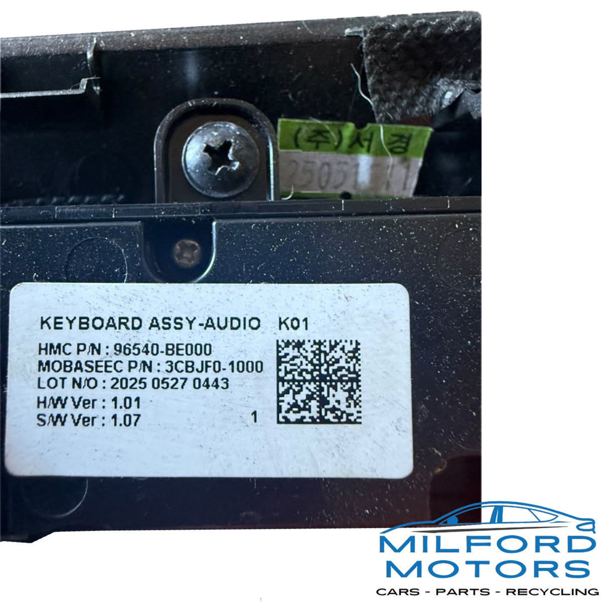 Used OEM Hyundai Kona Radio Switch Control Panel 2024–2025 – 5,235 Miles