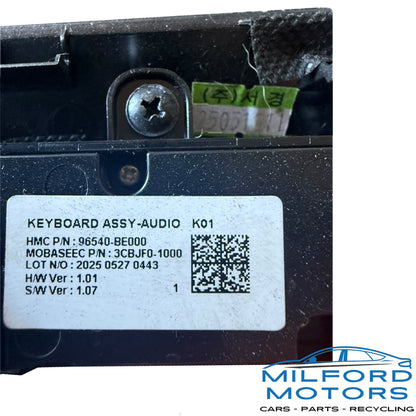 Used OEM Hyundai Kona Radio Switch Control Panel 2024–2025 – 5,235 Miles
