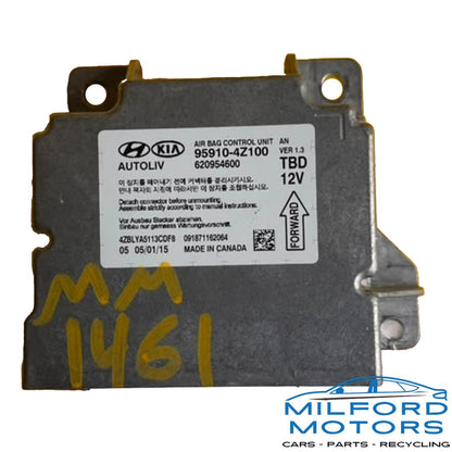 2014-2016 Hyundai Santa Fe Sport USED SRS Air Bag Control Module OEM 95910-4Z100