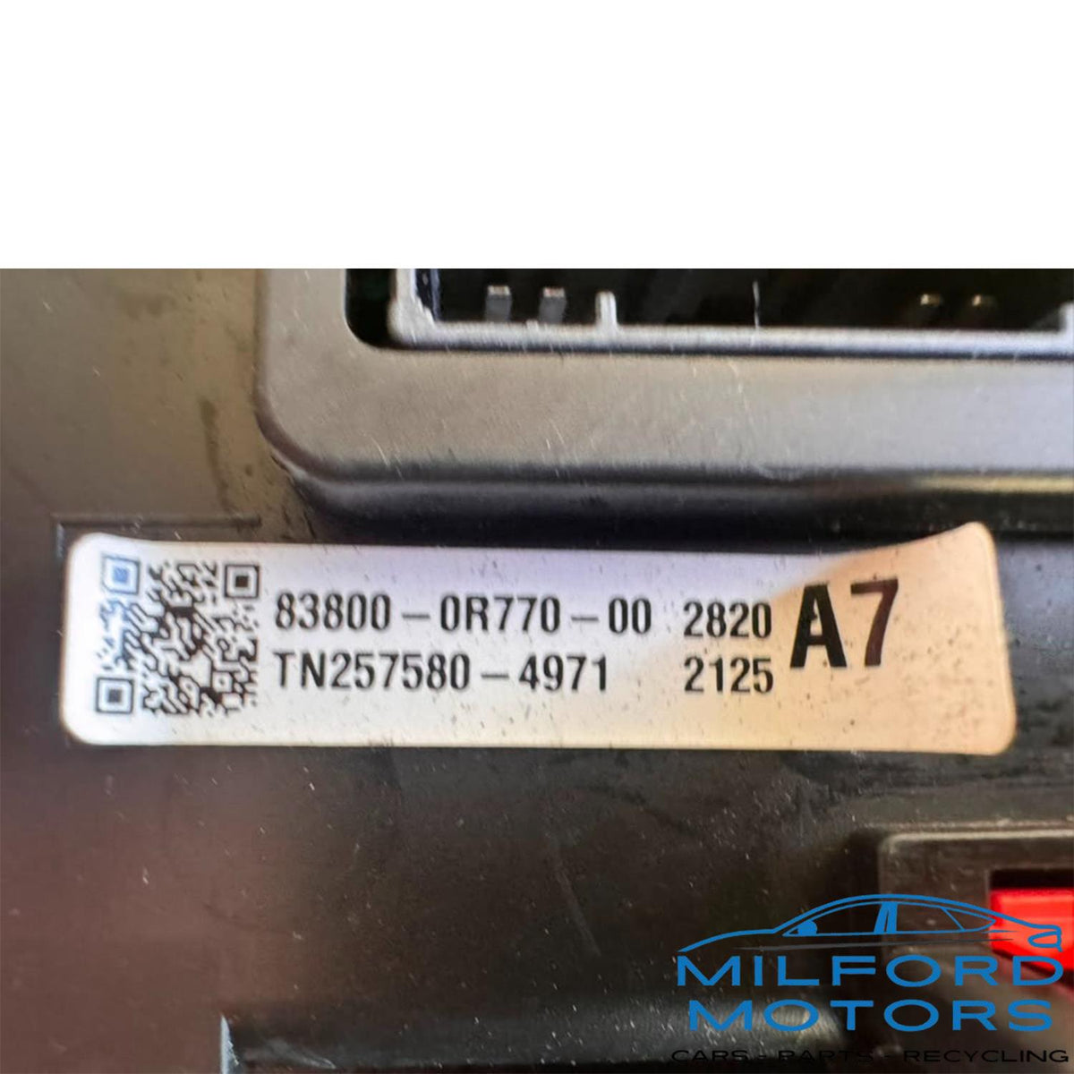 Used Toyota RAV4 2021 Instrument Speedometer Head Gauge Cluster – 83800-0R770