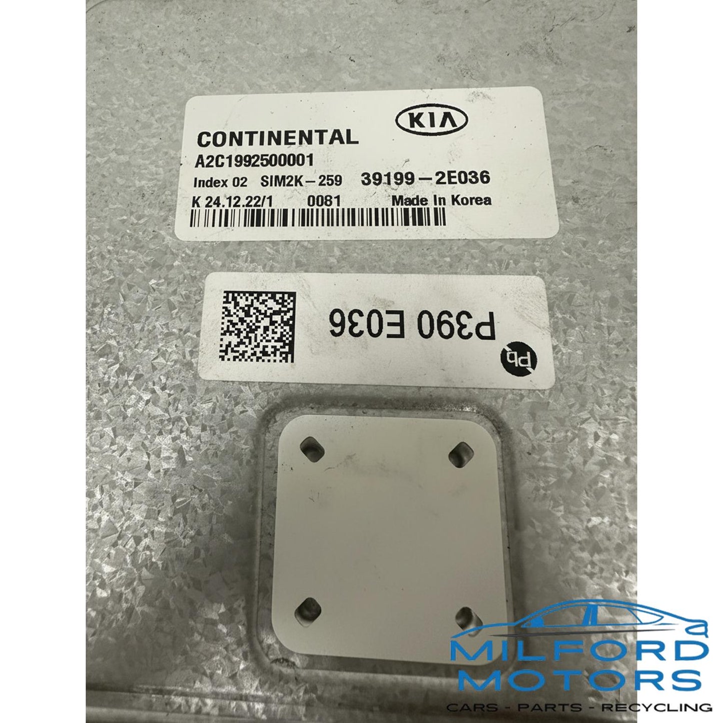 OEM 2019-2023 Kia Forte Engine Control Module ECM – 39173-2ECD0 – Used – 41,326 Miles