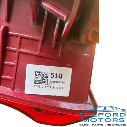 Used OEM Left Driver Quarter Panel Tail Light – 2020–2022 Kia Sportage – 92401D9510