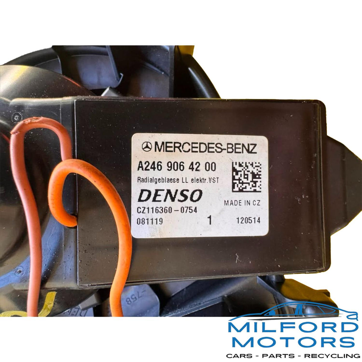 Used OEM 2013-2015 Mercedes-Benz Front Blower motor 82K Miles