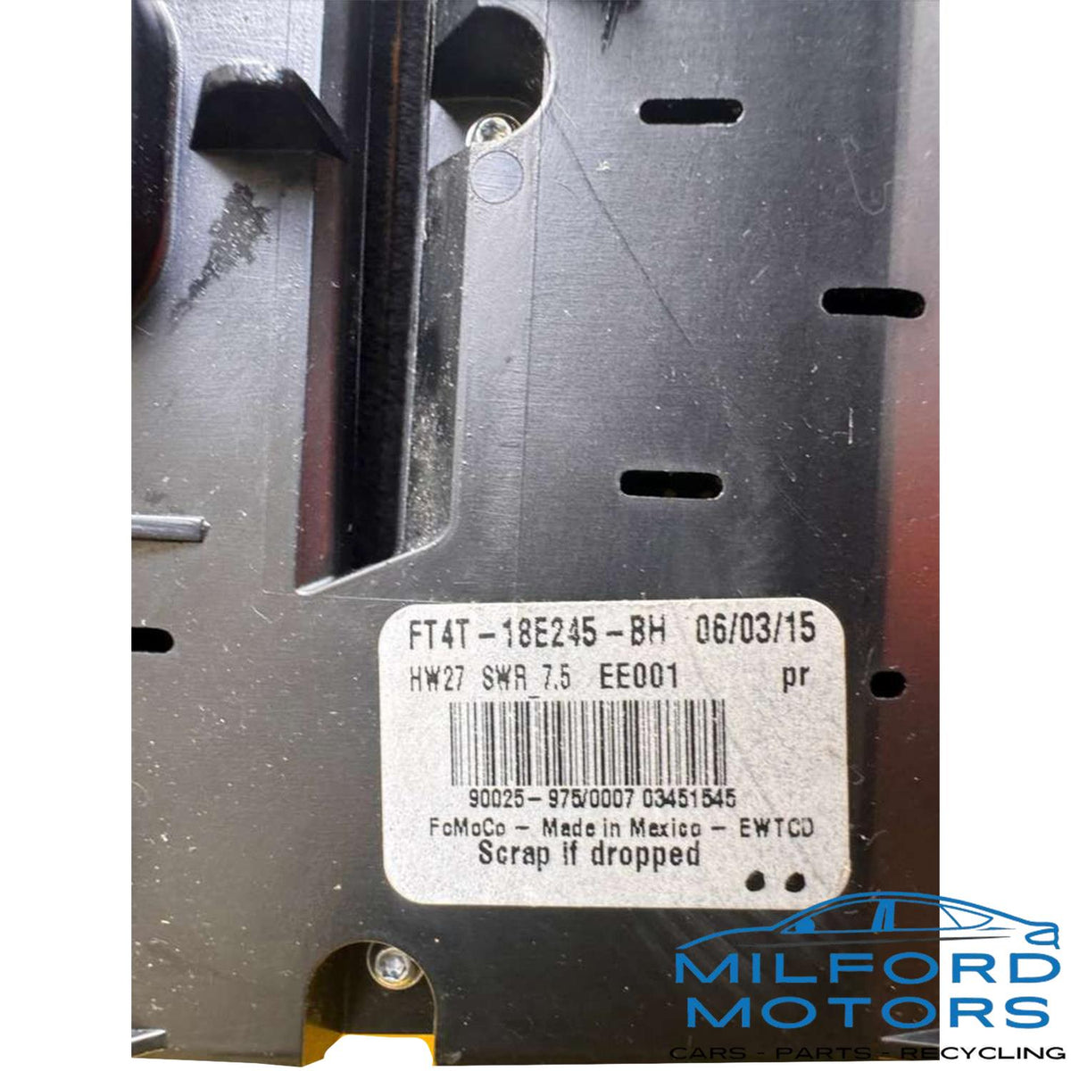 Used OEM Radio Audio & Temperature Control Panel – 2015–2018 Ford Edge – FT4T18E245