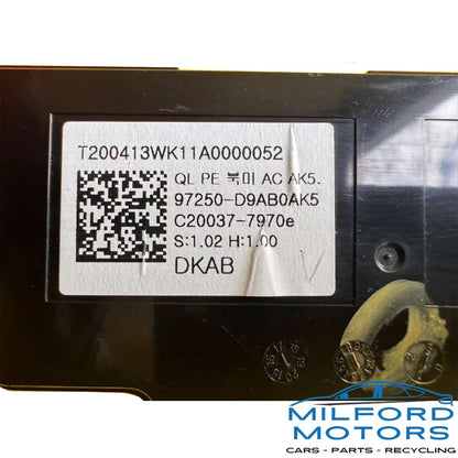 Used OEM Manual Temperature Climate Control – 2020–2022 Kia Sportage – 97250D9AB1AK5