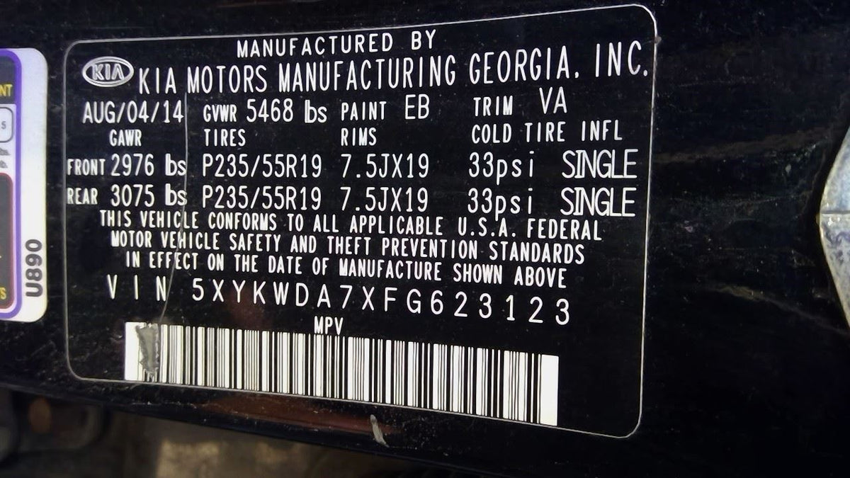 OEM A/C Compressor – 2012–2019 Hyundai Santa Fe / Kia Sorento – 93,871 Miles