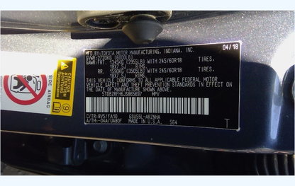 Used UA80F 8-Speed Automatic Transmission AWD – 79,642 Miles – 2017-2019 Toyota Highlander 3.5L AWD