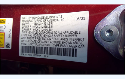 Used 2023-2025 Honda Accord CVT Automatic Transmission – 9,034 Miles – Turbo Model