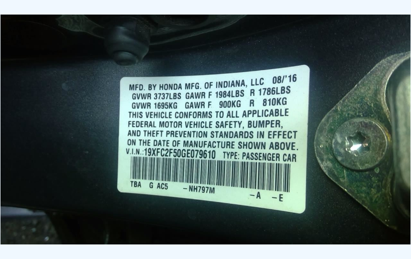 Used 2016–2021 Honda Civic 2.0L K20C2 Engine Assembly – 84,000 Miles – California Emissions