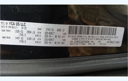 Used 2013–2020 Dodge Grand Caravan / Journey 17x6.5 Aluminum Wheel — 5 Lug — Multiple Finishes — OEM