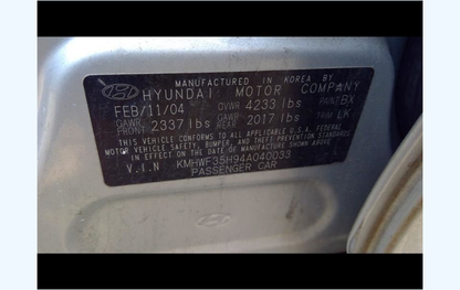 OEM Mass Air Flow (MAF) Sensor – P/N 2816437200 – 2001-2010 Hyundai/Kia – 112,000 Miles