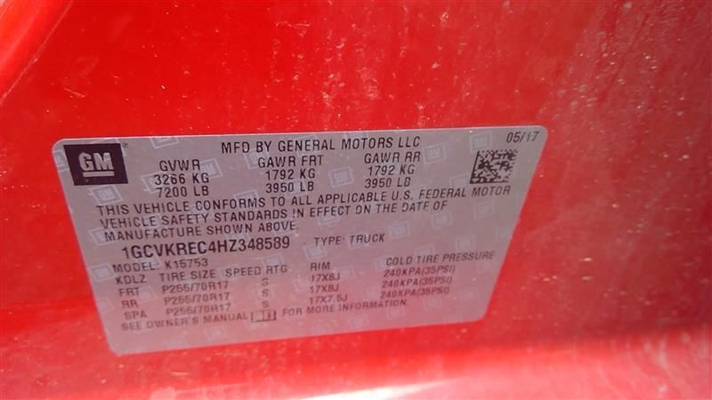 Used 2017 GM Instrument Gauge Cluster – ID 23391250 – 106,466 Miles