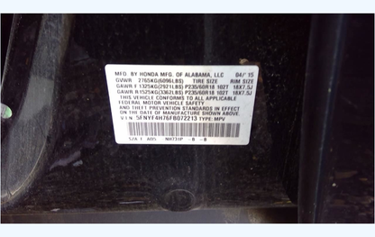 Used 2013-2015 Honda Pilot 3.5L J35Z4 Engine – 97,443 Miles
