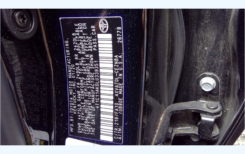 Used 2018-2021 Toyota/Lexus 2.5L A25A-FKS Engine – 102,790 Miles