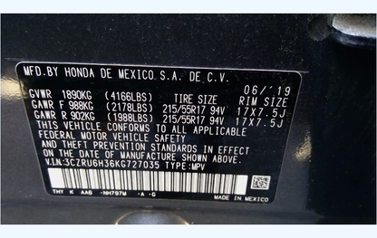 Used CVT Automatic Transmission – 2016-2020 Honda HR-V AWD  – 113,087 Miles