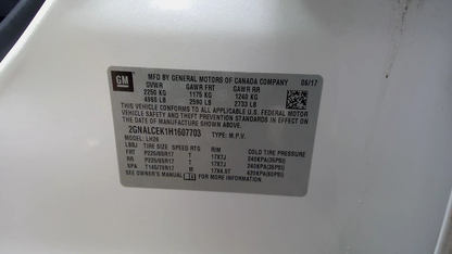 2015–2017 Chevy Equinox / GMC Terrain AWD 2.4L 6-Speed Automatic Transmission (6T45) – 90,033 Miles