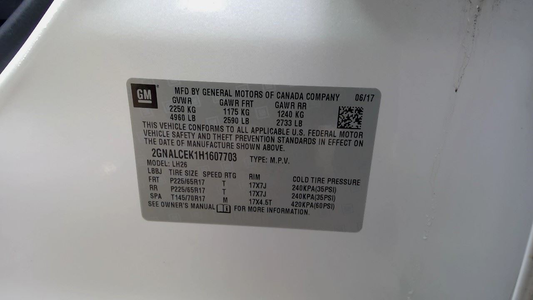 2015–2017 Chevy Equinox / GMC Terrain AWD 2.4L 6-Speed Automatic Transmission (6T45) – 90,033 Miles