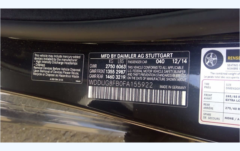 Used 2014-2016 Mercedes-Benz 7-Speed Automatic Transmission – S-Class S550 AWD/RWD – 722.967