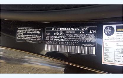 Used 2014-2016 Mercedes-Benz 7-Speed Automatic Transmission – S-Class S550 AWD/RWD – 722.967