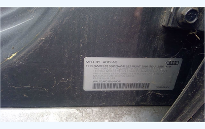 Used 2013-2014 Audi S8 8-Speed Automatic Transmission – 59,312 Miles – Transmission Code MEF – 4.0L Twin Turbo
