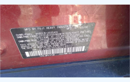 2009-2013 Subaru Forester Left Driver Side Tail Light OEM 84912SC130 / 84912SC131 Used