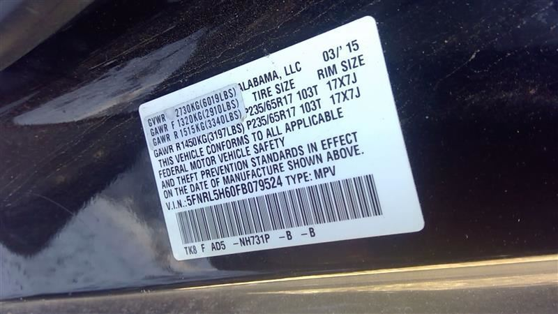 OEM Used Instrument Cluster Speedometer – Honda Odyssey EX-L – MPH – Part # 78100-TK8-A71