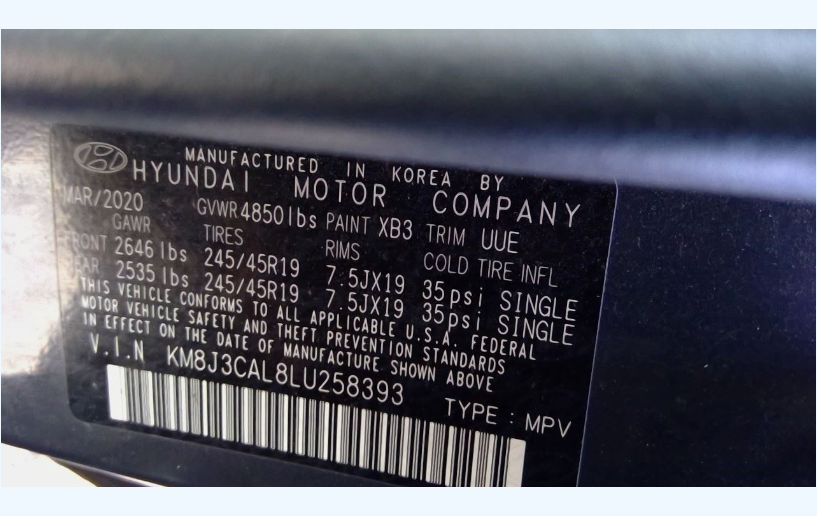 Used OEM 6-Speed Automatic Transmission – 2019-2021 Hyundai Tucson 2.4L AWD – 64,502 Miles