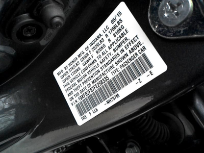 OEM 2012-2015 Honda Civic Instrument Speedometer Head Cluster Upper Assembly – 6,700 Miles – Blue Display
