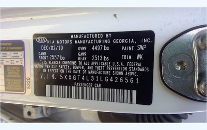 Used 2016-2020 Kia Optima 2.4L (US Built) Automatic Transmission – 61,044 Miles