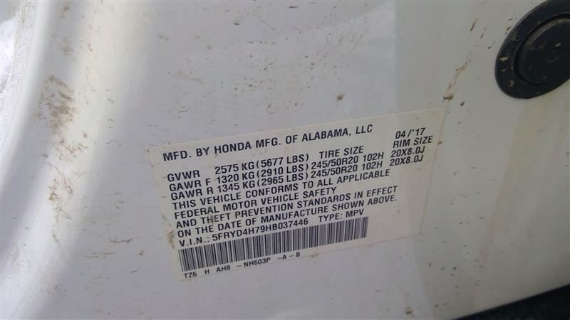OEM 2016-2017 Acura MDX Tech AWD Instrument Cluster Speedometer MPH 78100TZ6A71 / 78100TZ6A72 - 74,325 Miles