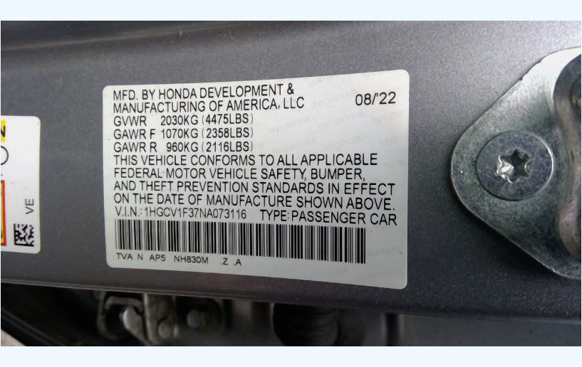 2016-2023 Honda OEM Throttle Body Assembly 1.5L Turbo 21,000 Miles 337-61140 Accord Civic CR-V