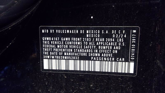 Used 2022-2024 VW Jetta / Taos 8-Speed Automatic Transmission OEM 09S300035H - 5,349 Miles w/ Transfer Case
