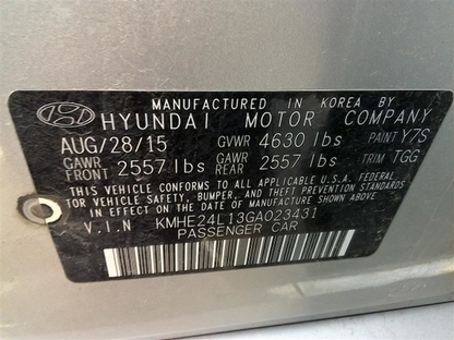 2016-2017 Hyundai Sonata Hybrid Speedometer Instrument Cluster OEM – 56,222 Miles – ID 94011-E6200 / 94011-E6201