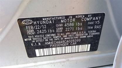 2011-2015 Hyundai Sonata Hybrid Instrument Cluster Speedometer OEM – 109,214 Miles