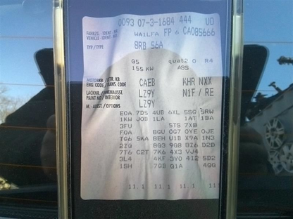 2011-2012 Audi Q5 Speedometer Instrument Cluster OEM – MPH – ID 8R0920950JX