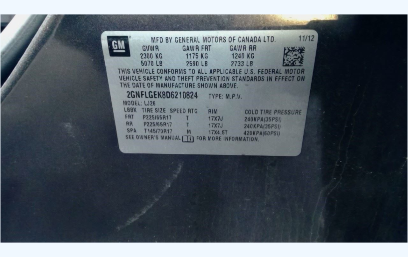Used 2013 Chevrolet Equinox & GMC Terrain AWD 2.4L 6-Speed Automatic Transmission – 83,854 Miles