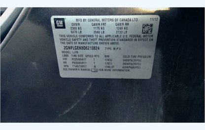 Used 2013 Chevrolet Equinox & GMC Terrain AWD 2.4L 6-Speed Automatic Transmission – 83,854 Miles
