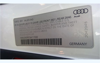 Used 2018 Audi S4 & 2018-2020 Audi S5 8-Speed Automatic Transmission – 83,665 Miles