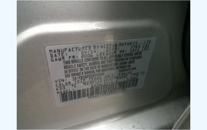 Used OEM Right Decklid Tail Light Assembly – 2013–2015 Nissan Sentra