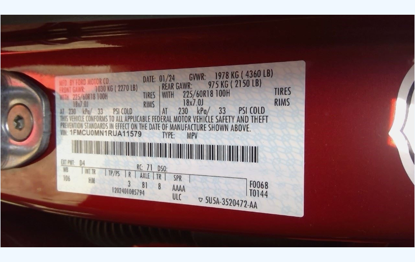 Used 8-Speed Automatic Transmission – 35,282 Miles – Ford Escape 1.5L FWD 2023-2025