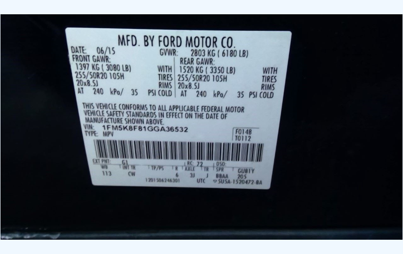 Used 2013-2019 Ford Explorer, Flex, Taurus SHO/Police & Lincoln MKT AWD 3.5L EcoBoost 6F55 Automatic Transmission – 190,000 Miles