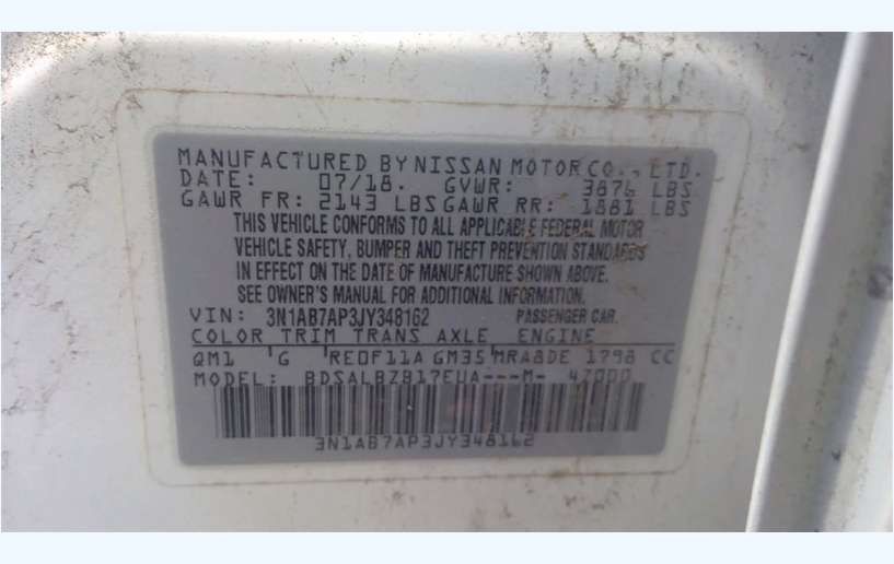 Used 2016–2019 Nissan Sentra Windshield Washer Reservoir Assembly