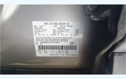 Used 2020-2024 Ford Explorer Left Driver LED Fog Driving Lamp LB5Z15201B OEM