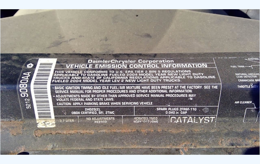 Used OEM Engine – 2004 Dodge Dakota / Durango / Ram 1500 / Jeep Liberty 3.7L V6 – VIN K – 159,000 Miles