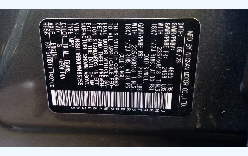 2023 Nissan Rogue OEM Speedometer Instrument Cluster 60,011 Miles Japan Built ID 24810-6RR3B