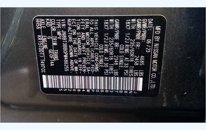 2023 Nissan Rogue OEM Speedometer Instrument Cluster 60,011 Miles Japan Built ID 24810-6RR3B