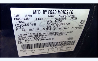 Used Throttle Valve Assembly – 2011-2019 Ford / Lincoln 3.5L-3.7L Applications – 152,422 Miles – OEM – Part AT4Z9E926B